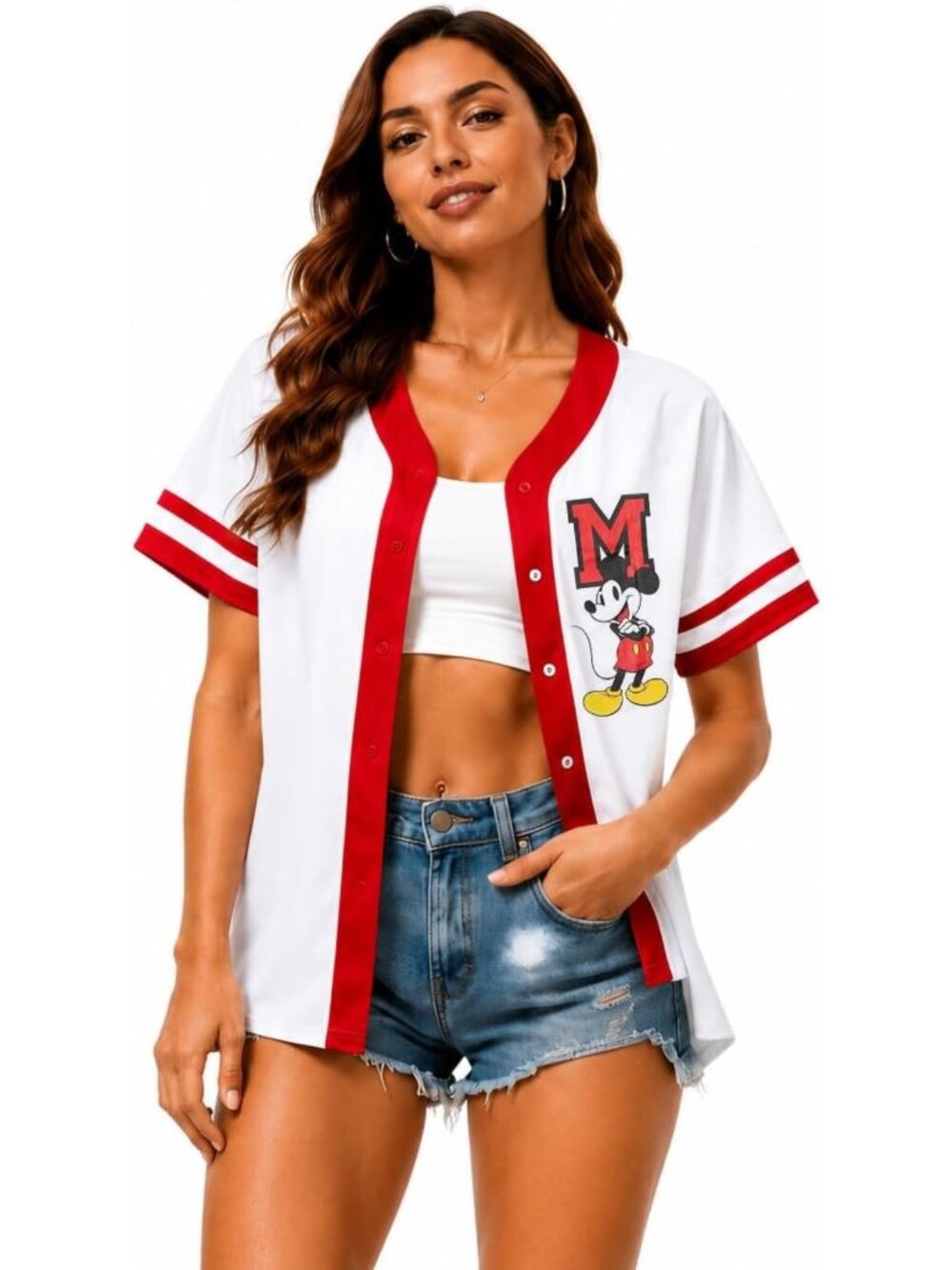 Women's Short Sleeve Baseball Jersey - Graphic Tee, Fun Designs XS-XXL